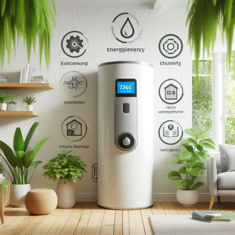 Water Heater Efficiency: A realistic image of a homeowner insulating a water heater tank with a wrap to improve energy efficiency and reduce utility costs.