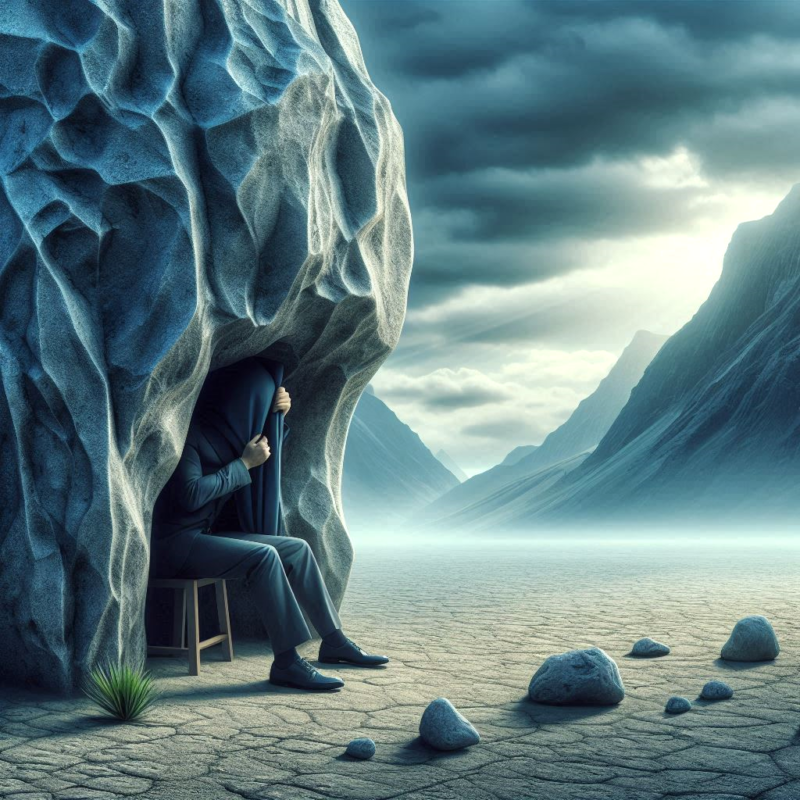 A serene individual sitting alone on a mountaintop during sunrise, symbolizing reflection, strength, and the empowering solitude of being alone.
